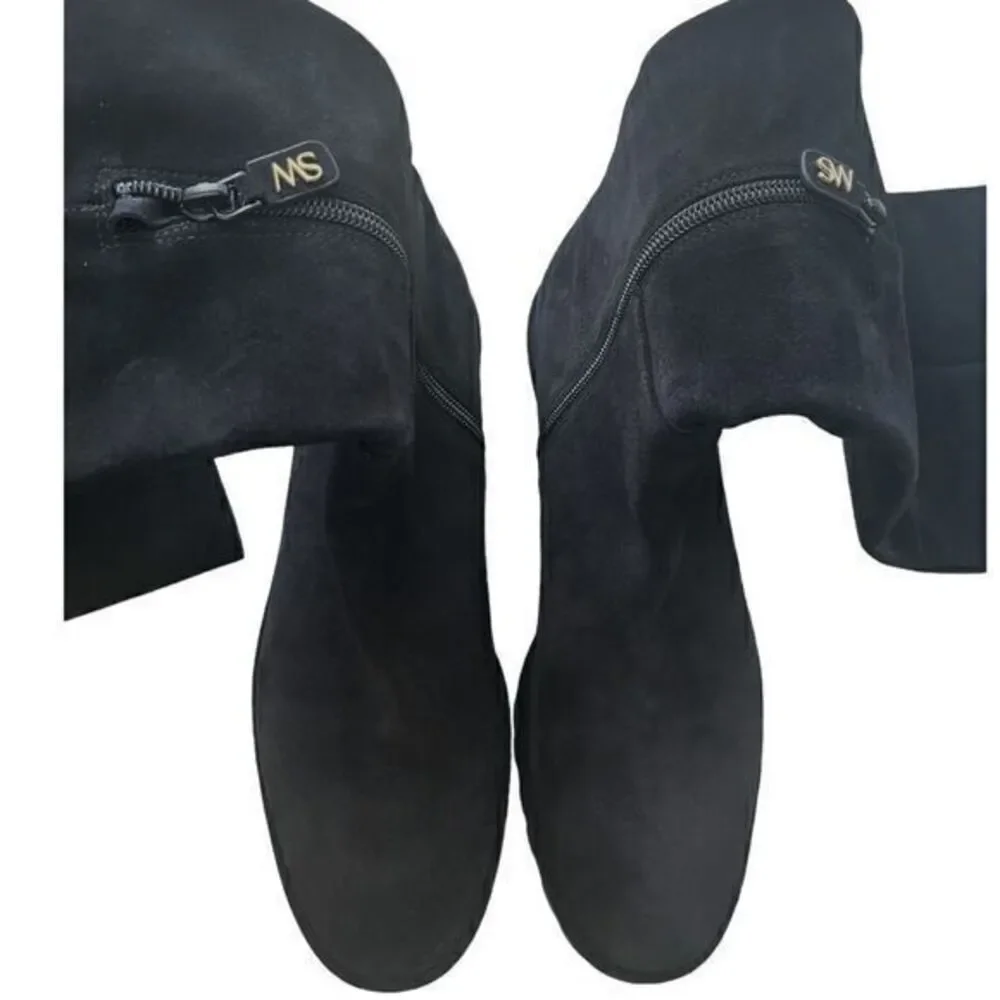 Stuart Weitzman NWOB Amber Suede Over The Knee‎ Boots Size 8.5  Black